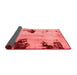 Abstract Red Modern Area Rugs