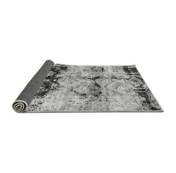 Sideview of Abstract Gray Modern Rug, abs2019gry
