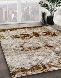 Abstract Desert Sand Beige Modern Rug, abs2019