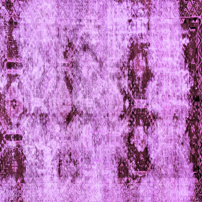 Square Abstract Purple Modern Rug, abs2019pur