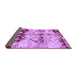 Sideview of Abstract Purple Modern Rug, abs2019pur