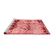 Modern Red Washable Rugs