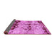 Sideview of Abstract Pink Modern Rug, abs2019pnk