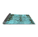 Sideview of Abstract Light Blue Modern Rug, abs2019lblu