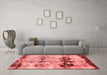 Modern Red Washable Rugs