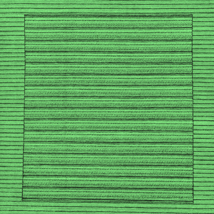 Square Abstract Emerald Green Modern Rug, abs201emgrn