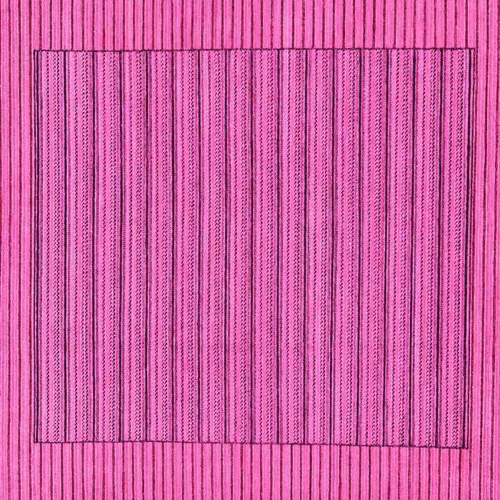 Square Machine Washable Abstract Pink Modern Rug, wshabs201pnk