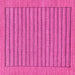 Square Machine Washable Abstract Pink Modern Rug, wshabs201pnk