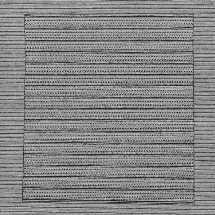 Square Abstract Gray Modern Rug, abs201gry