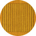 Round Abstract Yellow Modern Rug, abs201yw