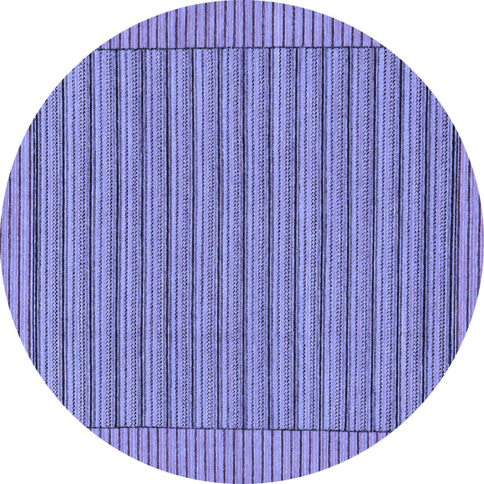 Round Abstract Blue Modern Rug, abs201blu