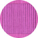 Round Machine Washable Abstract Purple Modern Area Rugs, wshabs201pur