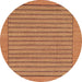 Round Abstract Orange Modern Rug, abs201