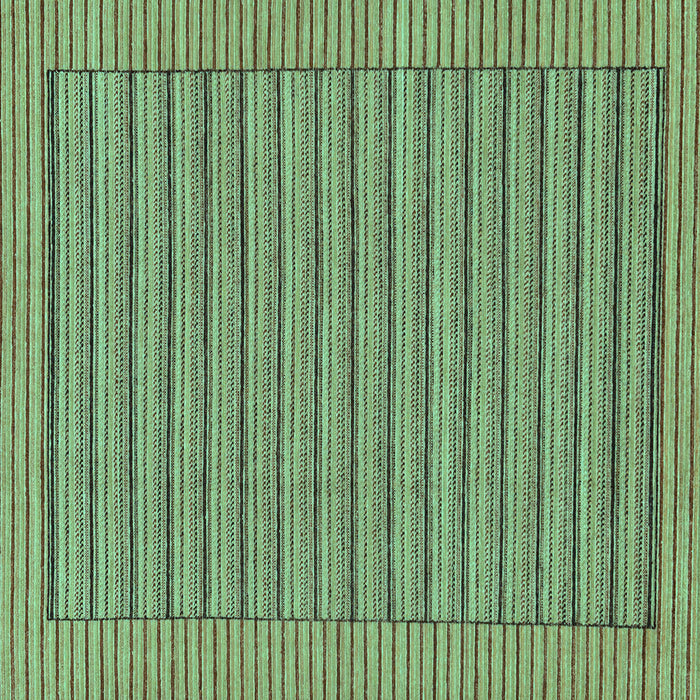 Square Machine Washable Abstract Turquoise Modern Area Rugs, wshabs201turq