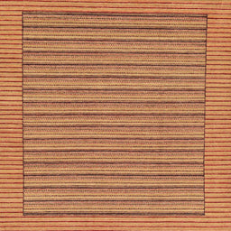 Square Abstract Orange Modern Rug, abs201