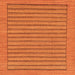 Square Abstract Orange Modern Rug, abs201org