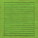 Square Abstract Green Modern Rug, abs201grn