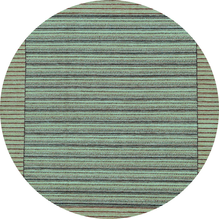 Round Machine Washable Abstract Light Blue Modern Rug, wshabs201lblu