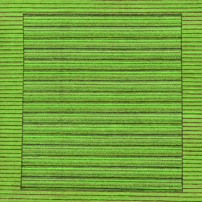 Square Machine Washable Abstract Green Modern Area Rugs, wshabs201grn