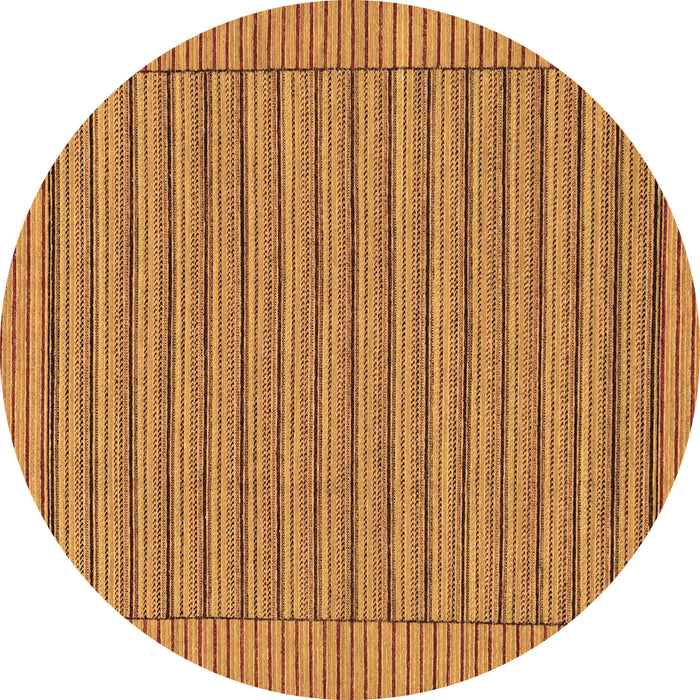 Round Abstract Brown Modern Rug, abs201brn