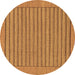 Round Abstract Brown Modern Rug, abs201brn