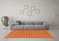 Machine Washable Abstract Orange Modern Rug, wshabs201org