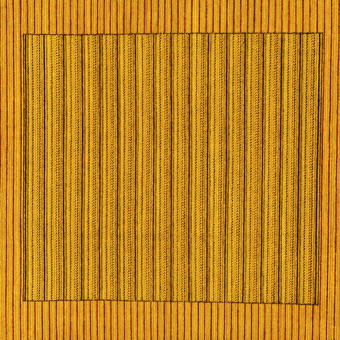 Square Abstract Yellow Modern Rug, abs201yw