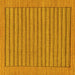 Square Abstract Yellow Modern Rug, abs201yw