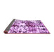 Sideview of Abstract Purple Modern Rug, abs2020pur