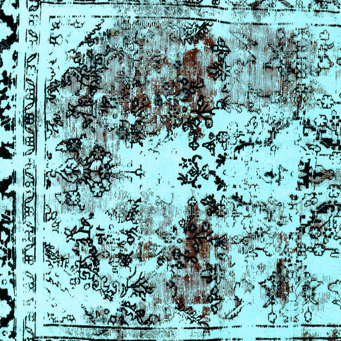 Machine Washable Abstract Light Blue Modern Rug, wshabs2020lblu