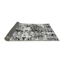 Sideview of Abstract Gray Modern Rug, abs2020gry