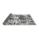 Sideview of Abstract Gray Modern Rug, abs2020gry