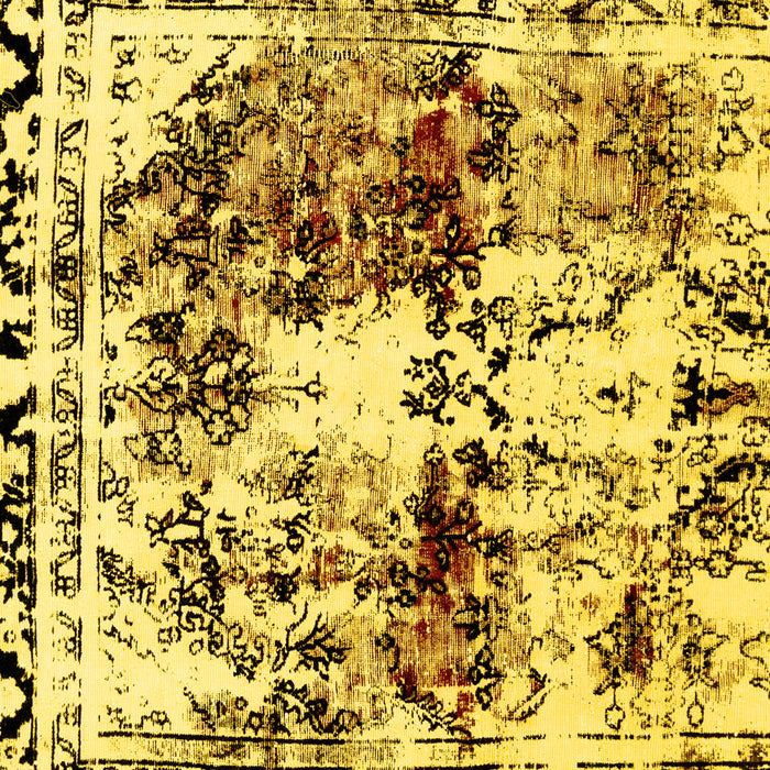 Abstract Yellow Modern Rug, abs2020yw