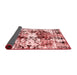 Abstract Red Modern Area Rugs