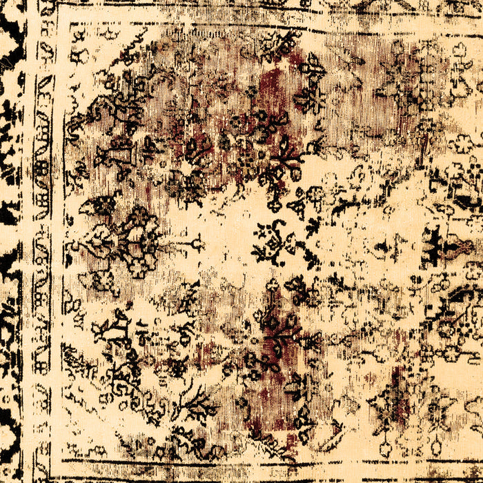 Machine Washable Abstract Brown Modern Rug, wshabs2020brn