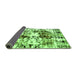 Sideview of Abstract Green Modern Rug, abs2020grn