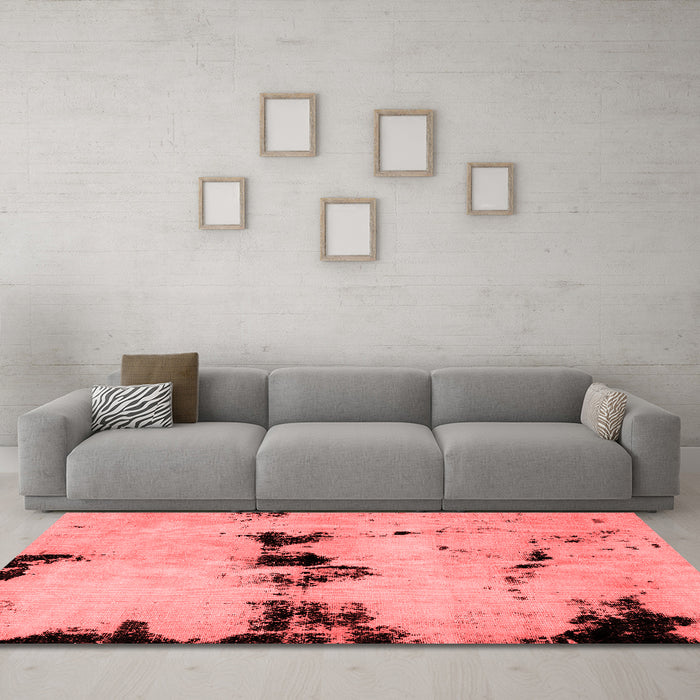 Modern Red Washable Rugs