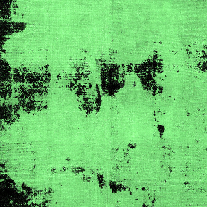 Machine Washable Abstract Emerald Green Modern Area Rugs, wshabs2021emgrn