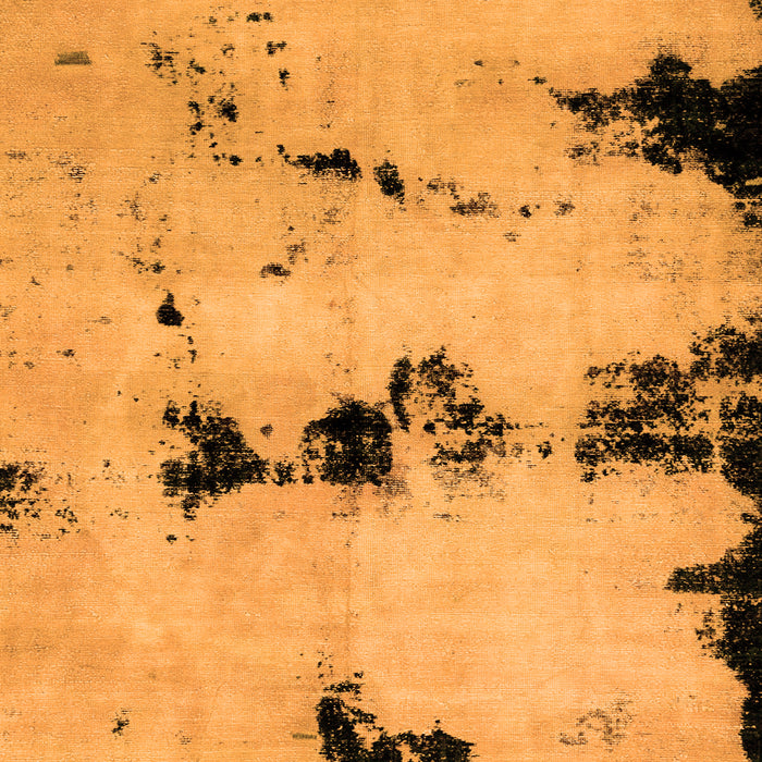 Square Abstract Orange Modern Rug, abs2021org