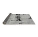 Sideview of Abstract Gray Modern Rug, abs2021gry