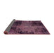 Sideview of Abstract Pink Modern Rug, abs2022