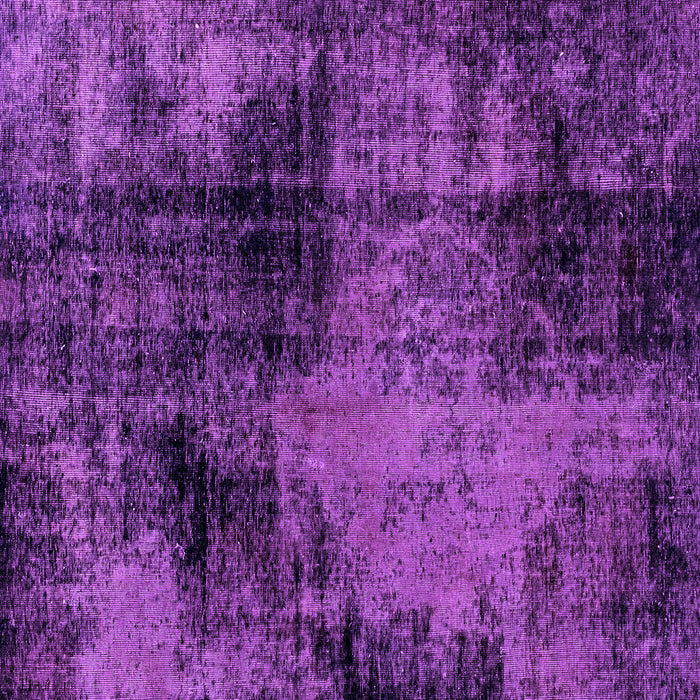 Square Machine Washable Abstract Purple Modern Area Rugs, wshabs2022pur