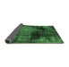 Sideview of Abstract Emerald Green Modern Rug, abs2022emgrn