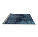 Sideview of Machine Washable Abstract Light Blue Modern Rug, wshabs2022lblu