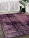 Abstract Pink Modern Rug in Family Room, abs2022