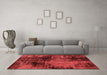 Modern Red Washable Rugs