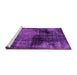 Sideview of Machine Washable Abstract Purple Modern Area Rugs, wshabs2022pur