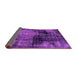 Sideview of Abstract Purple Modern Rug, abs2022pur