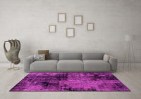 Machine Washable Abstract Pink Modern Rug, wshabs2022pnk