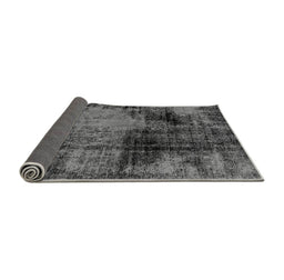 Sideview of Abstract Gray Modern Rug, abs2022gry